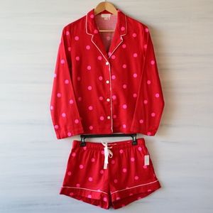 NWT Gap Flannel Pyjama Shorts and Top Set